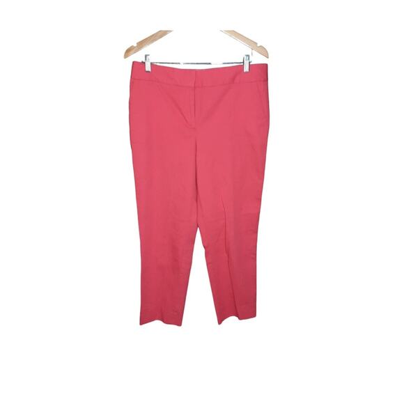Talbots Womens Dark Coral Slim Crop Pants Size 10 - Picture 5 of 5